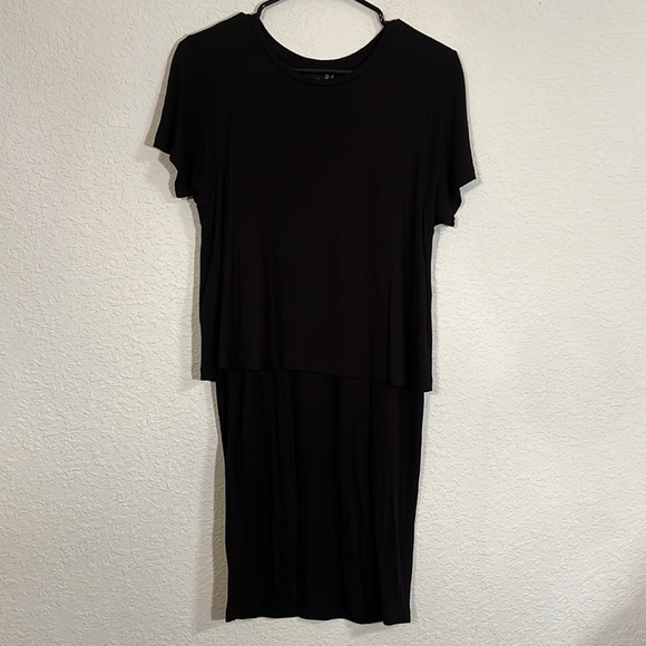 ASOS black midi dress, size 2. - Picture 1 of 5